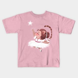 Ballerina Cat Kids T-Shirt